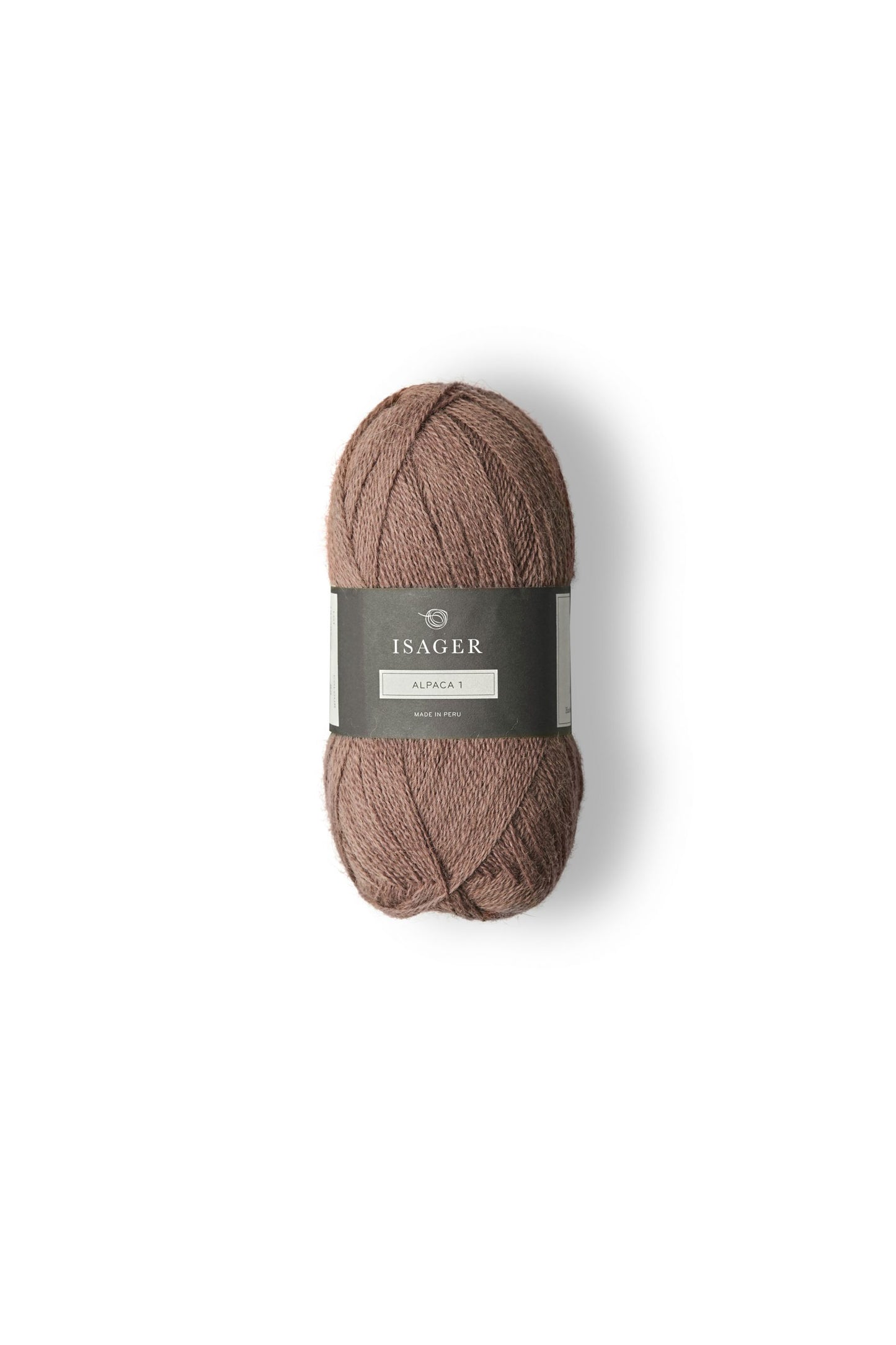 Kuvassa on Isager Alpaca 1 -lanka (yarn) värissä 52.