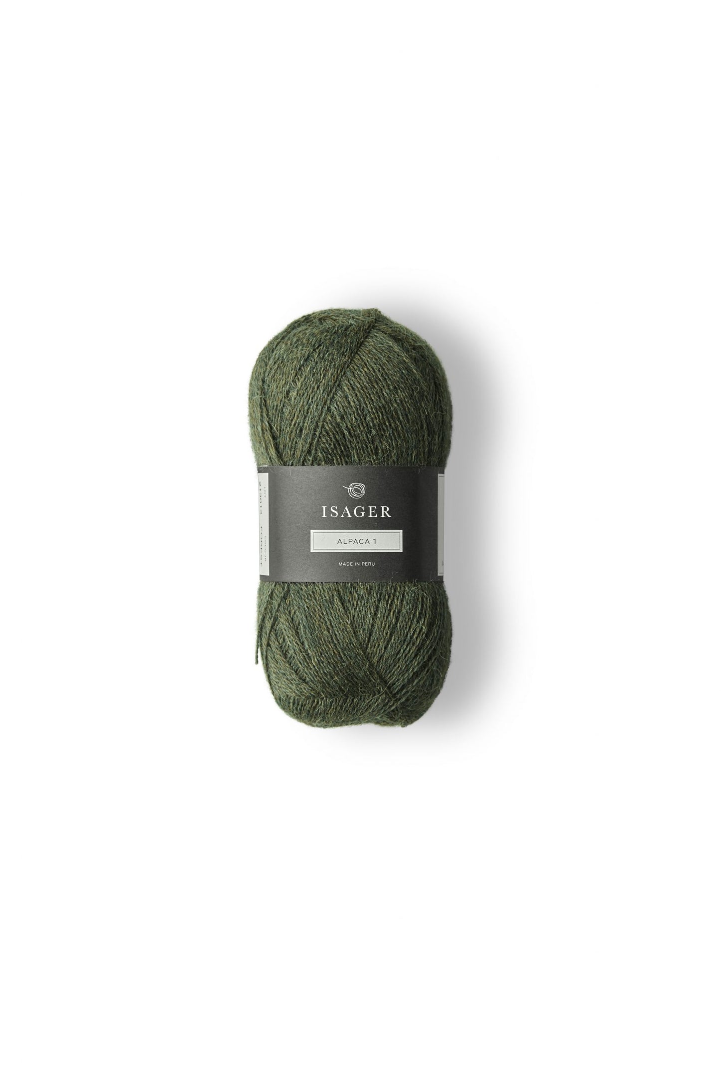 Kuvassa on Isager Alpaca 1 -lanka (yarn) värissä Forest.