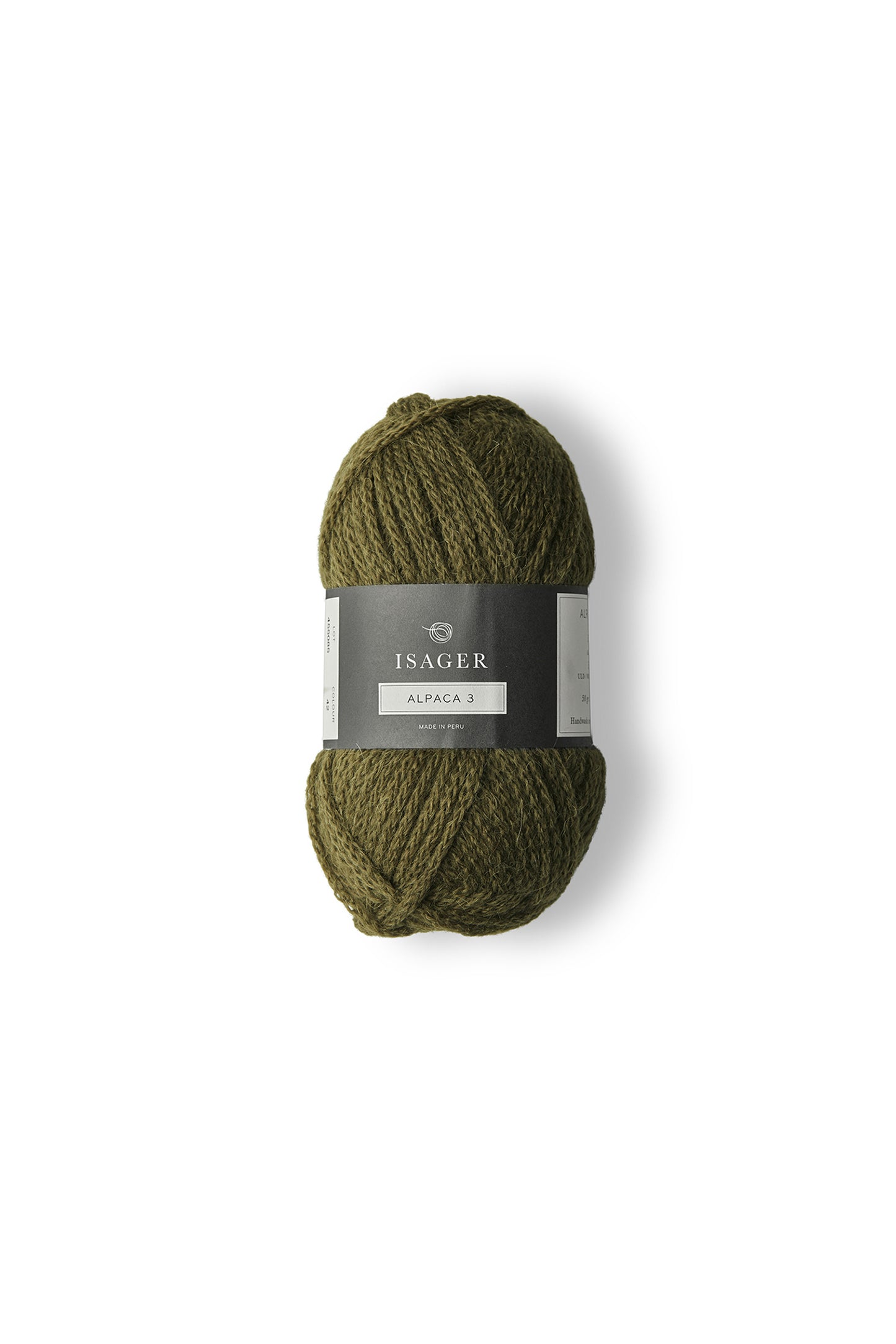 Kuvassa on Isager Alpaca 3 -lanka (yarn) värissä 43.