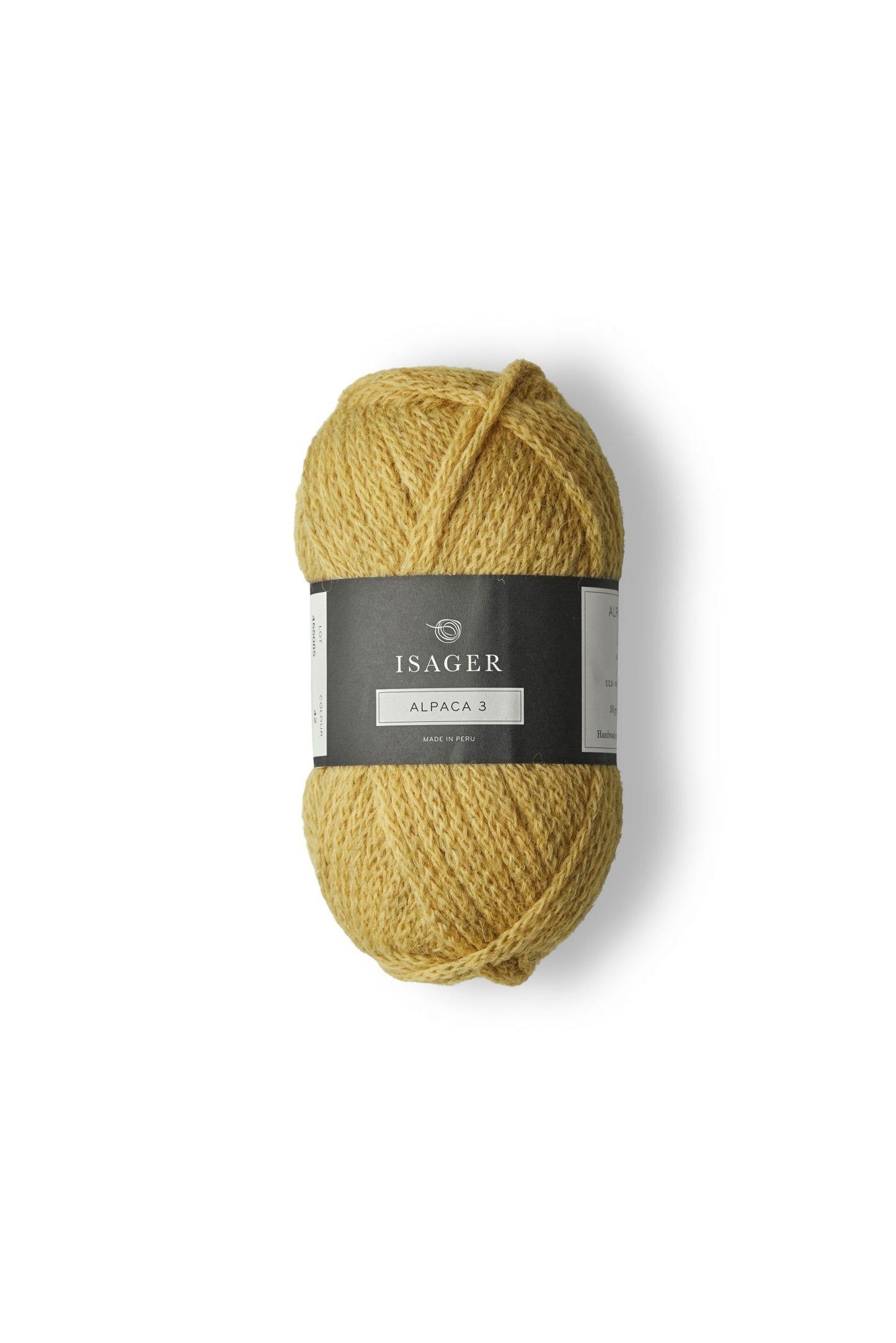 Kuvassa on Isager Alpaca 3 -lanka (yarn) värissä 59.
