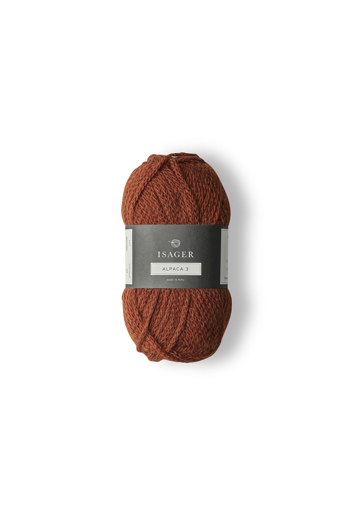 Kuvassa on Isager Alpaca 3 -lanka (yarn) värissä 33.