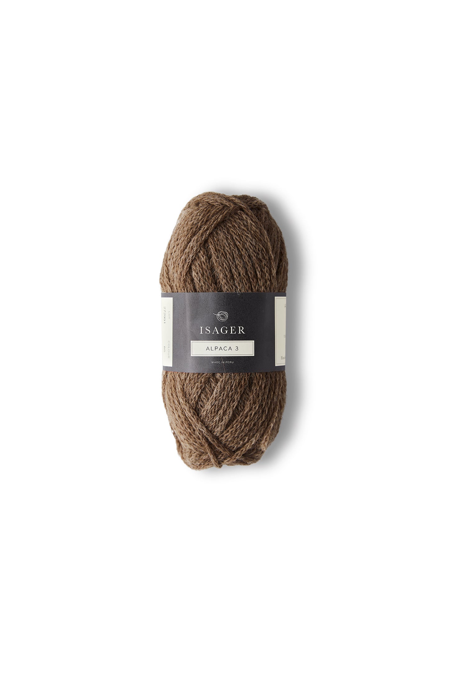 Kuvassa on Isager Alpaca 3 -lanka (yarn) värissä 8s.