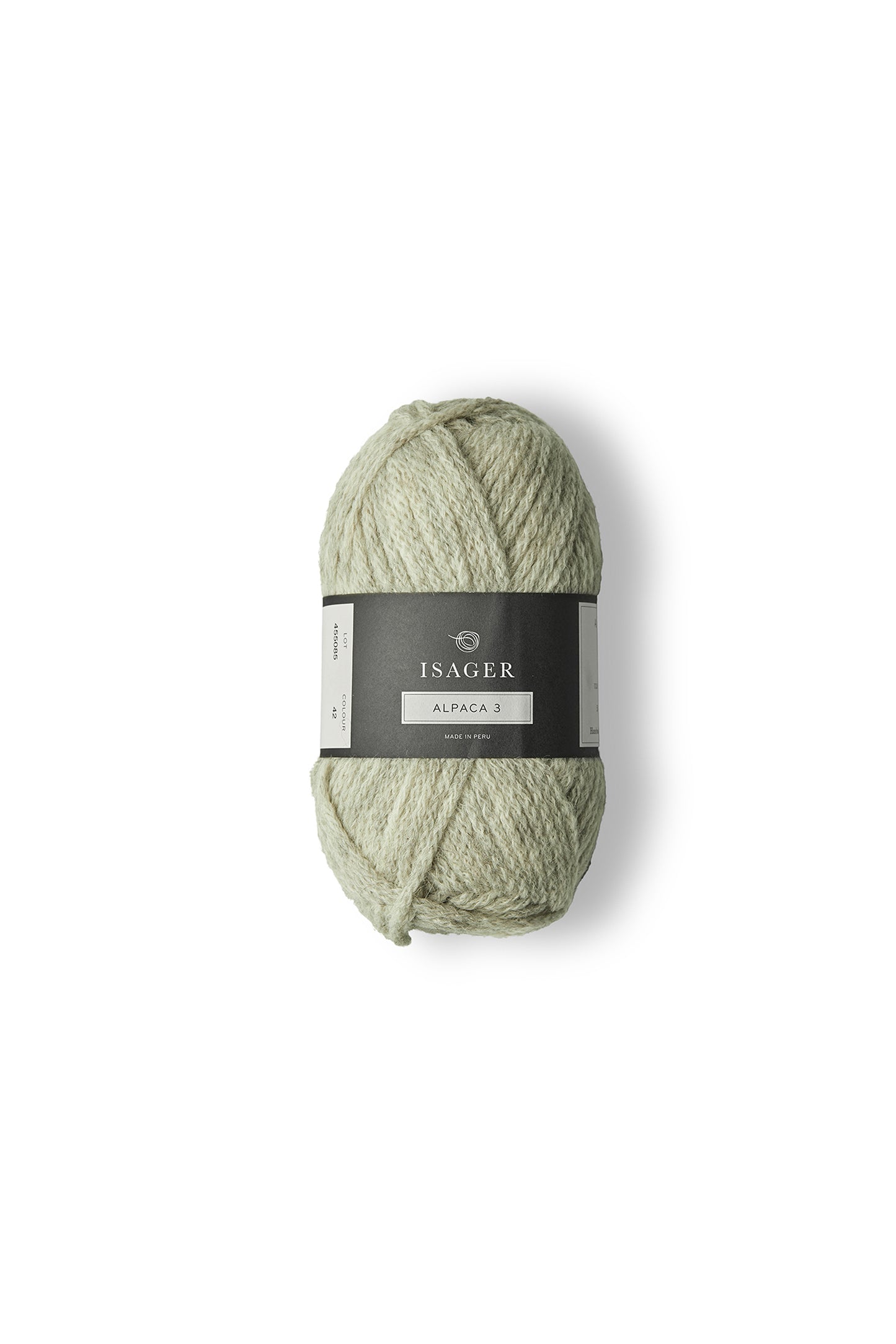 Kuvassa on Isager Alpaca 3 -lanka (yarn) värissä E2s.