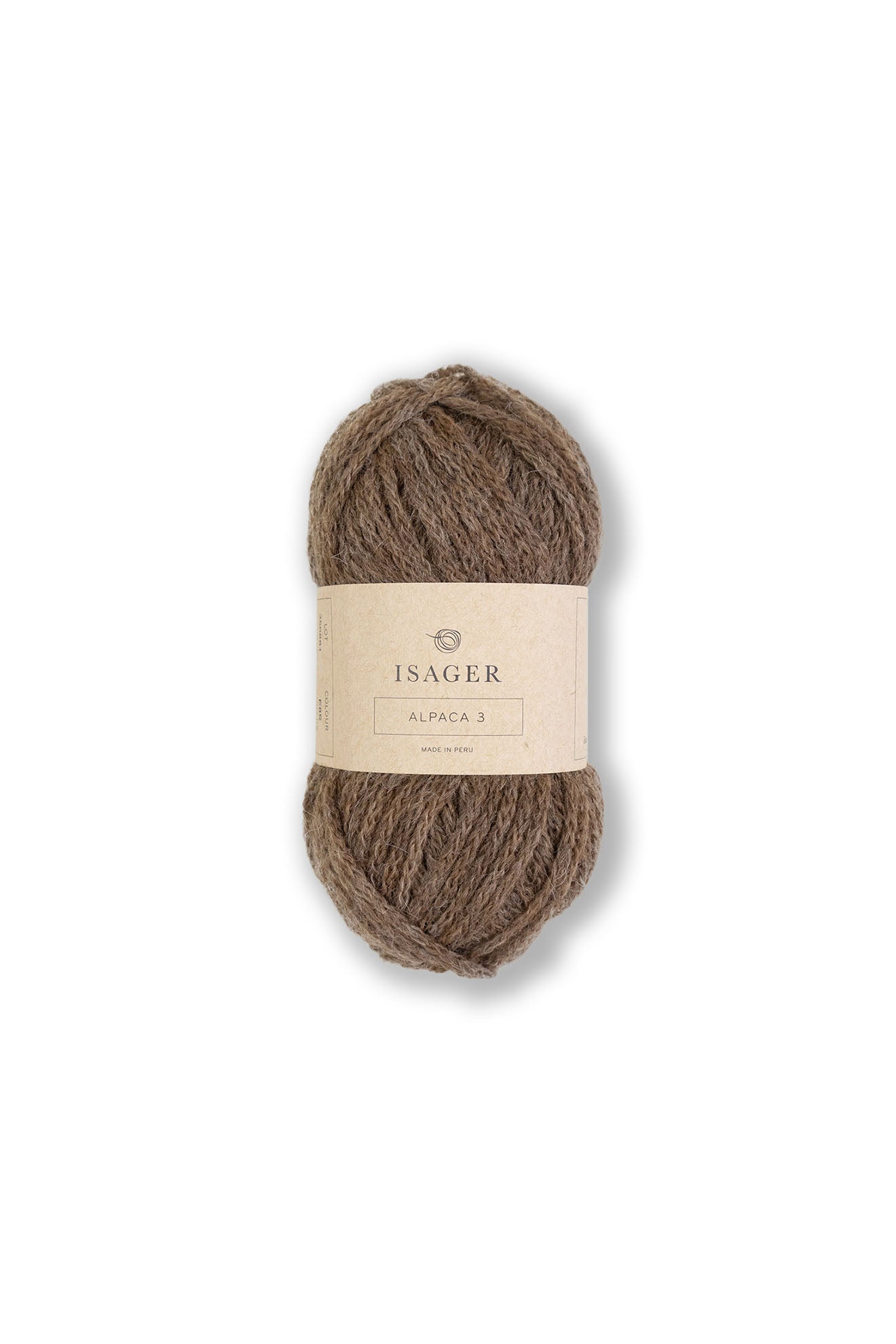 Kuvassa on Isager Alpaca 3 -lanka (yarn) värissä E8s.
