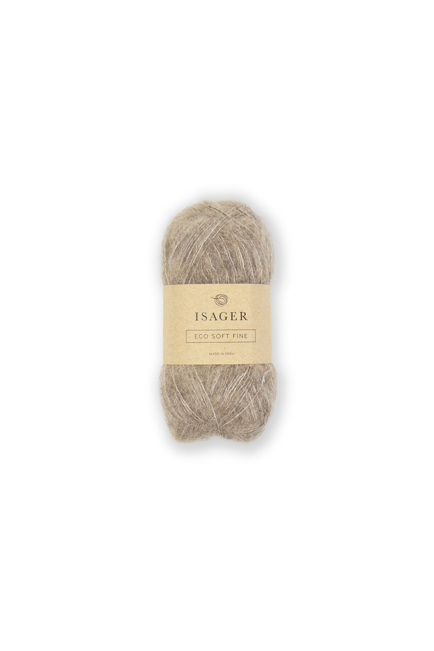 Kuvassa on Isager Soft Fine lanka (yarn) värissä E6s.