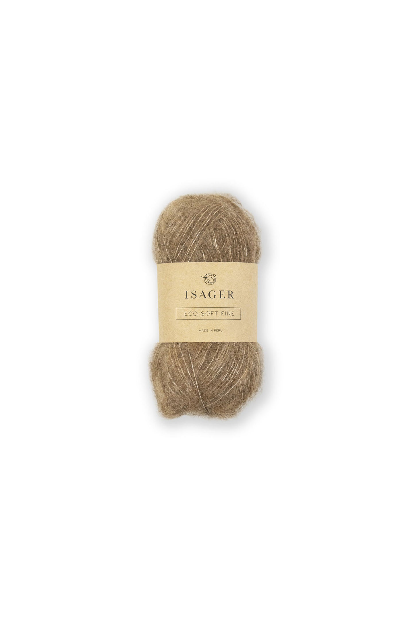 Kuvassa on Isager Soft Fine lanka (yarn) värissä E7s.