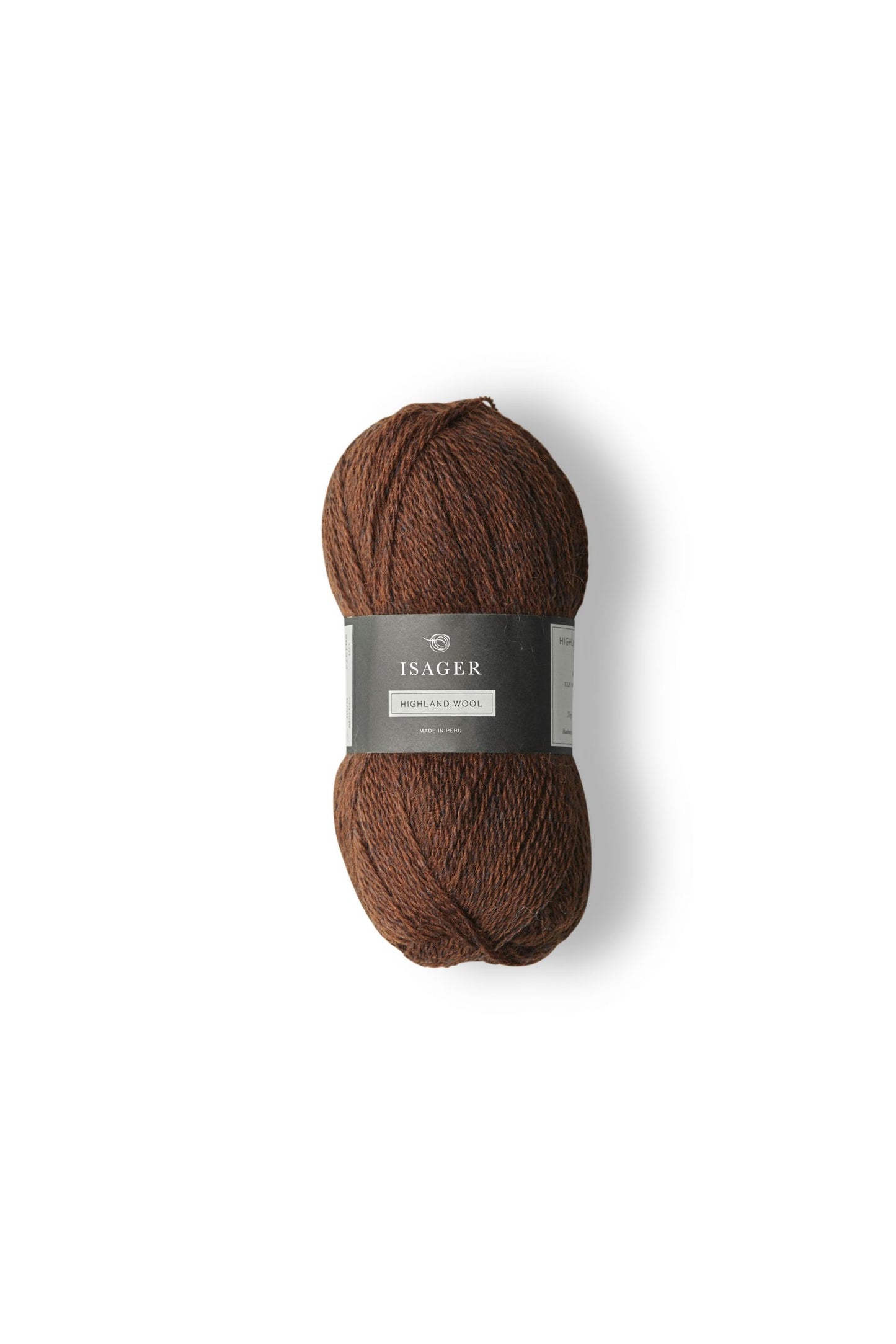 Kuvassa on Isager Highland wool -lankakerä värissä Soil.