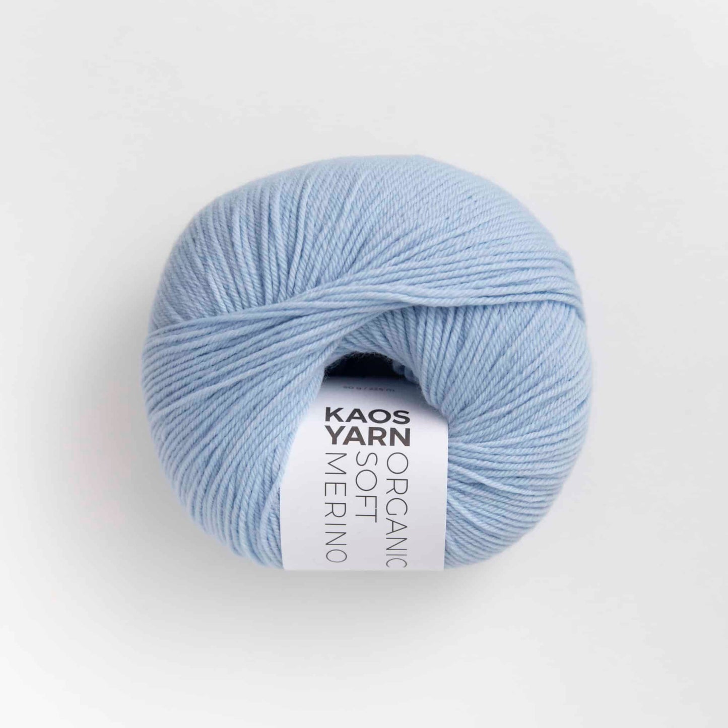 Kuvassa on KAOS YARN Organic Soft Merino -lanka värissä Delicate.