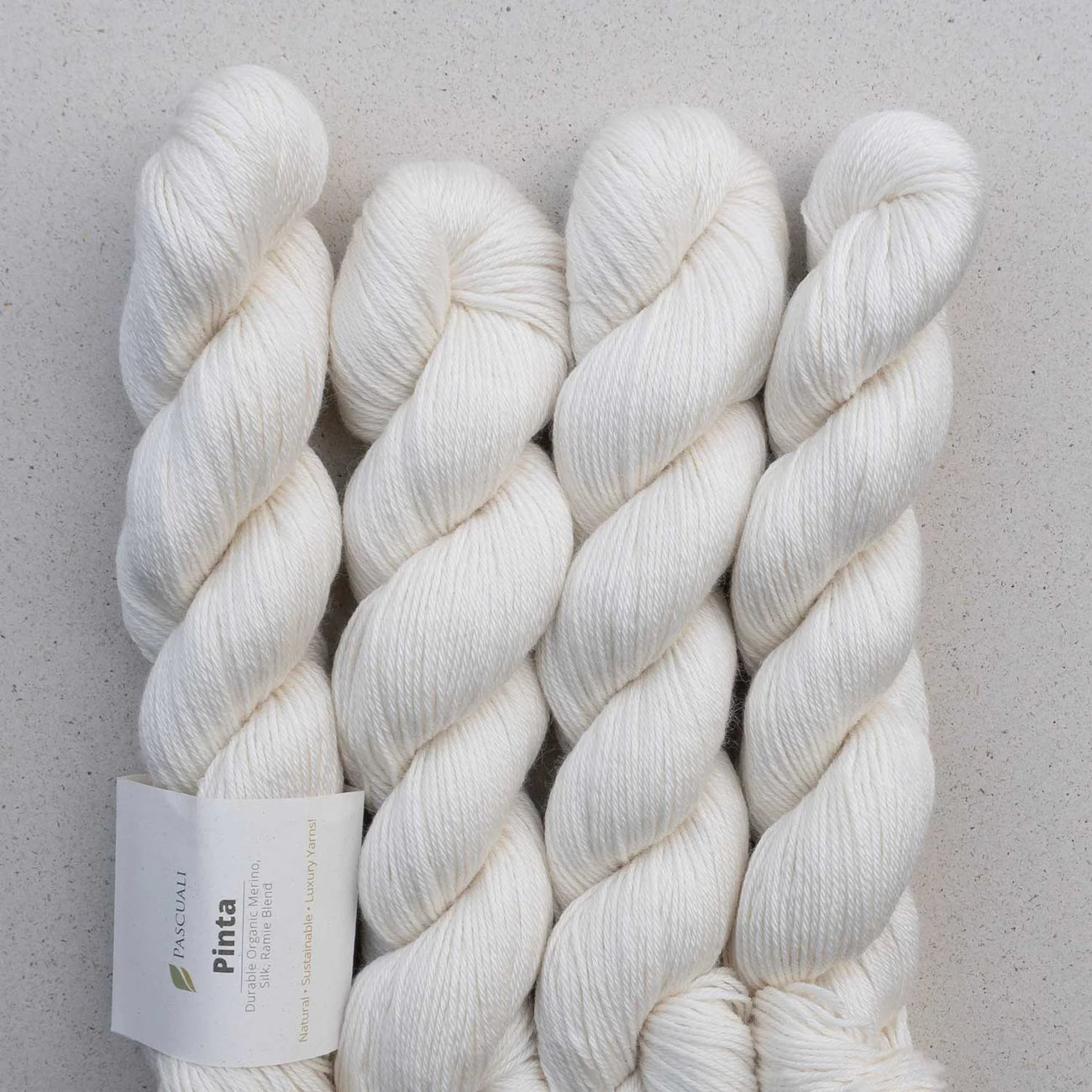 Kuvassa on Pascuali Pinta -lanka (yarn) värissä 00 Natural.