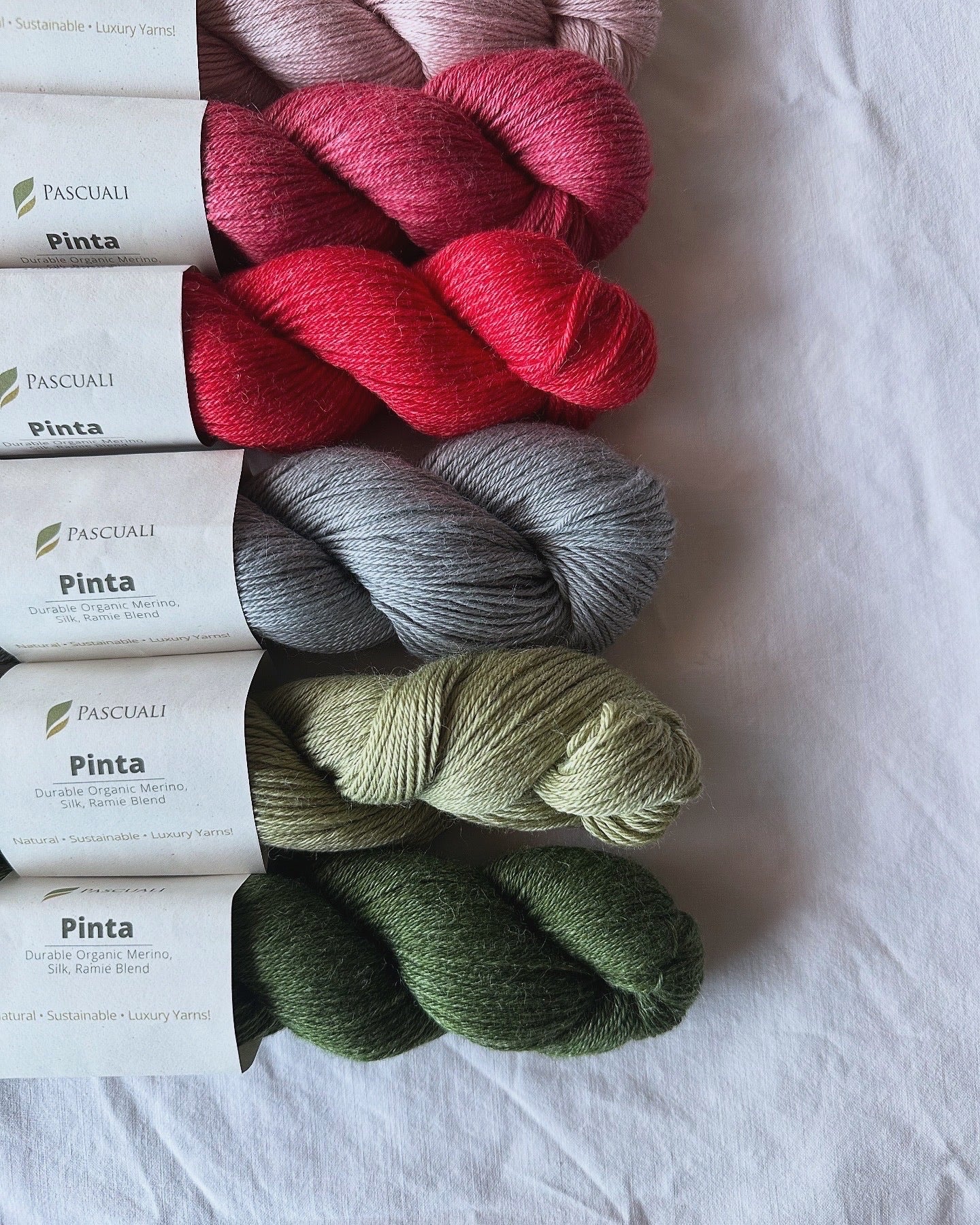 Kuvassa on Pasucalin Pinta -lankoja (yarn).