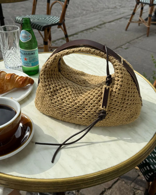 Kuvassa on PetiteKnit Juno Bag -neuleohje (patern).