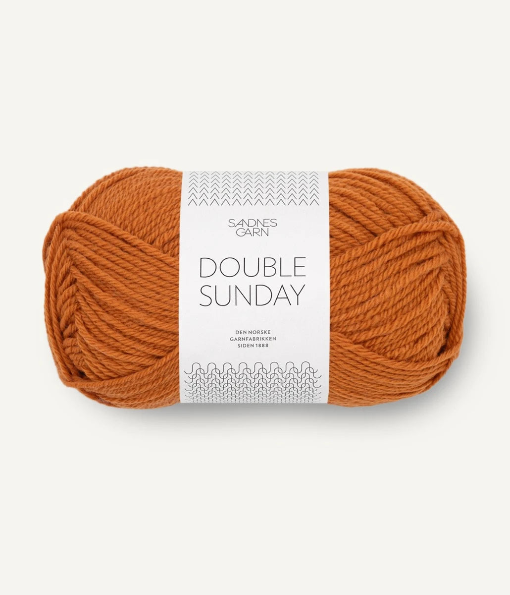 Kuvassa on Sandnes Garn Double Sunday -lanka (yarn) värissä Cognac.