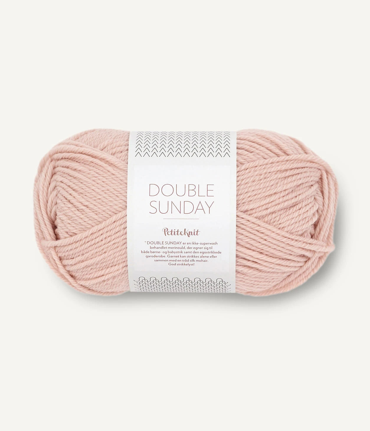 Kuvassa on Sandnes Garn Double Sunday -lanka (yarn) värissä Ballet Shoes.