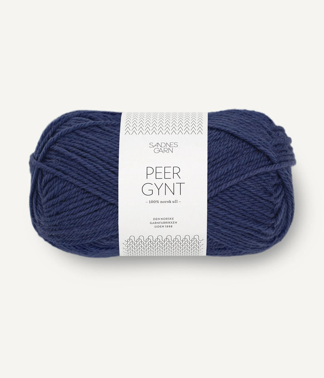Kuvassa on Sandnes Garn Peer Gynt PK -lanka (yarn) värissä Mørk Blåå.