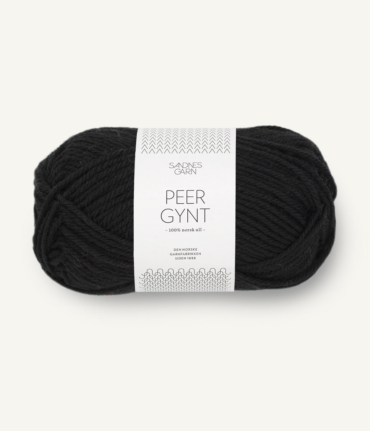 Kuvassa On Sandnes Garn Peer Gynt -lanka (yarn) värissä Svart.