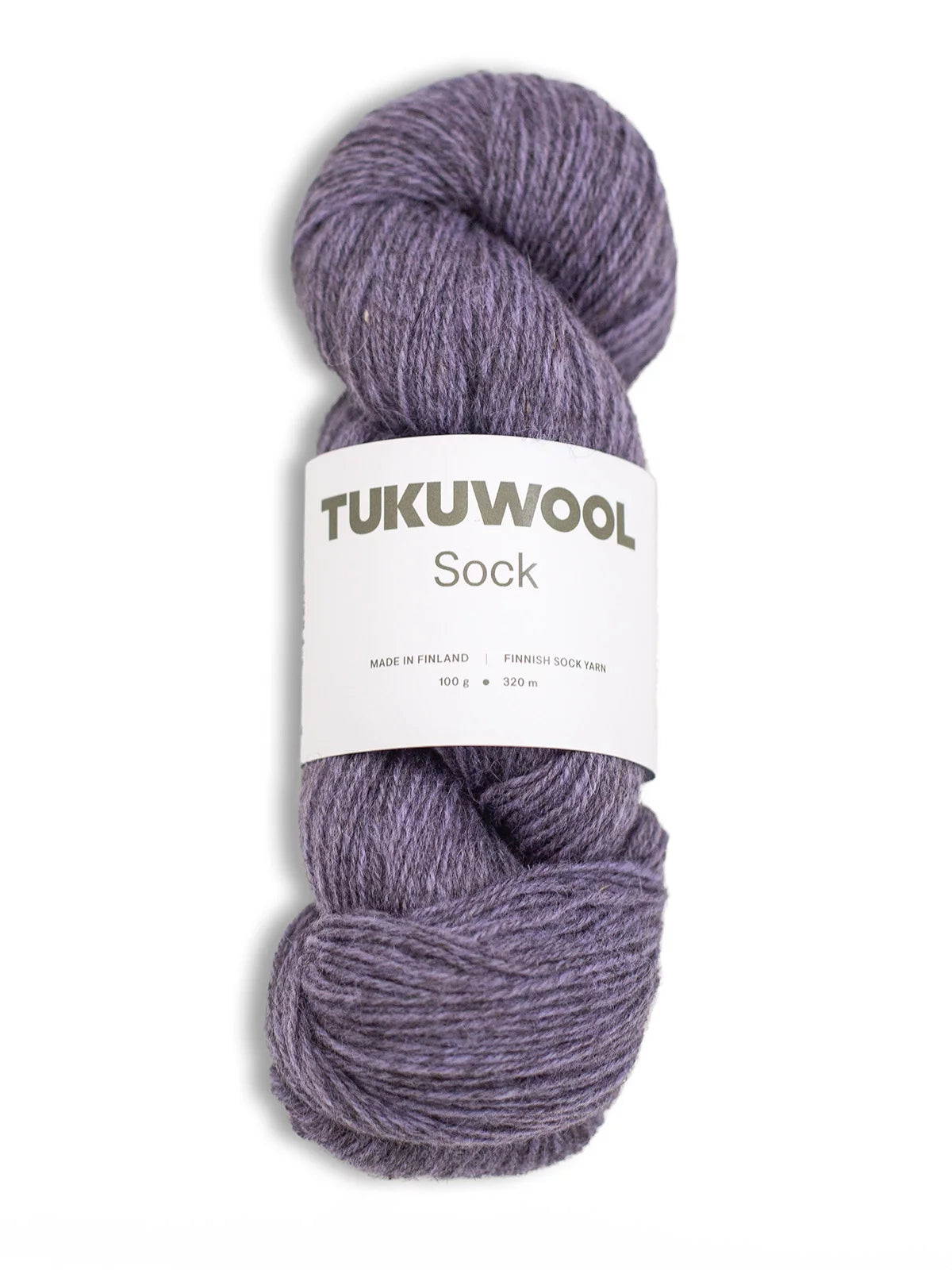Kuvassa on TukuWool Sock -sukkalanka värissä Lilac Mist.