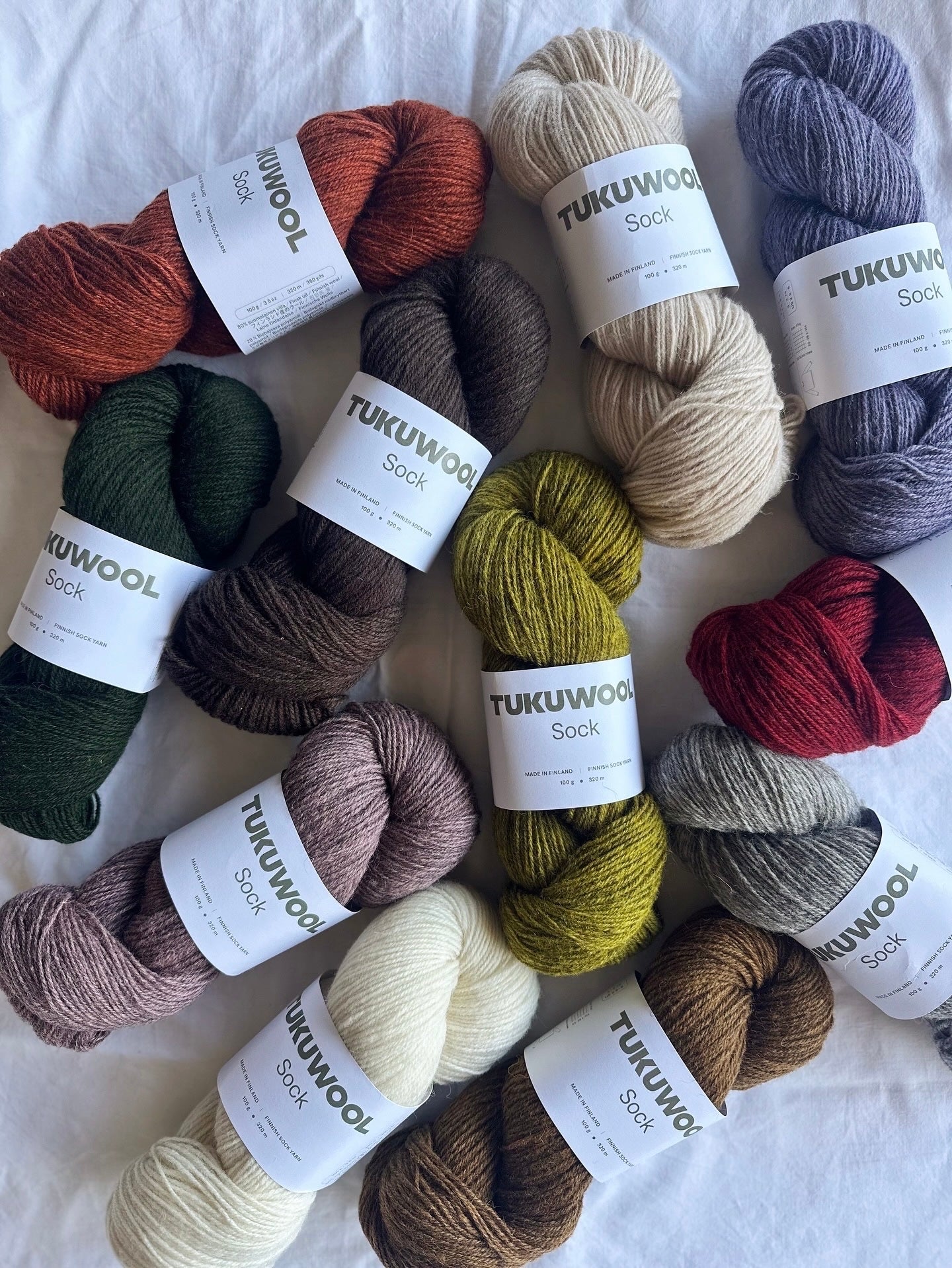Kuvassa on TukuWool Sock -sukkalankoja.