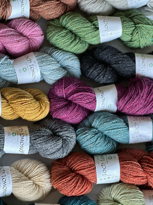 Kuvassa on BC Garn Loch Lomond GOTS -lankoja.