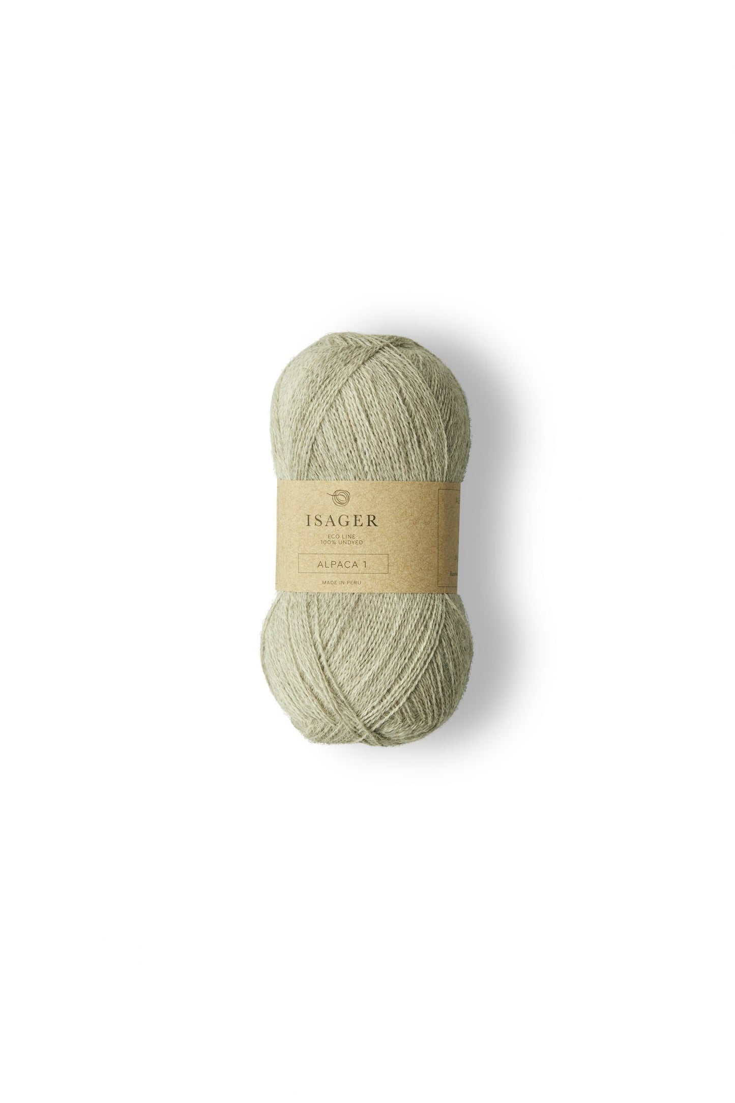 Kuvassa on Isager Alpaca 3 -lanka (yarn) värissä E2s.