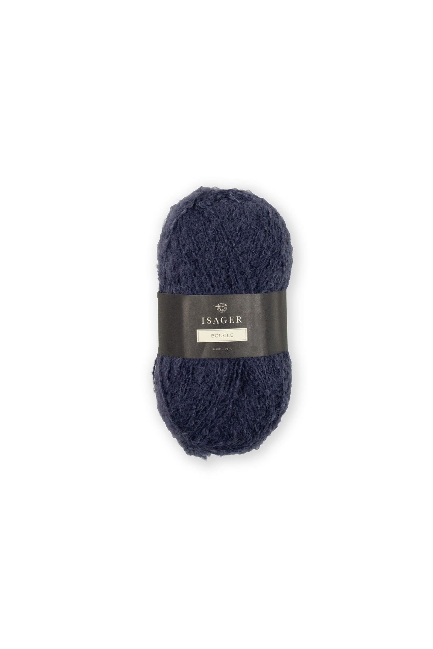 Kuvassa on Isager Bouclé -lankakerä (yarn) sävyssä 47.
