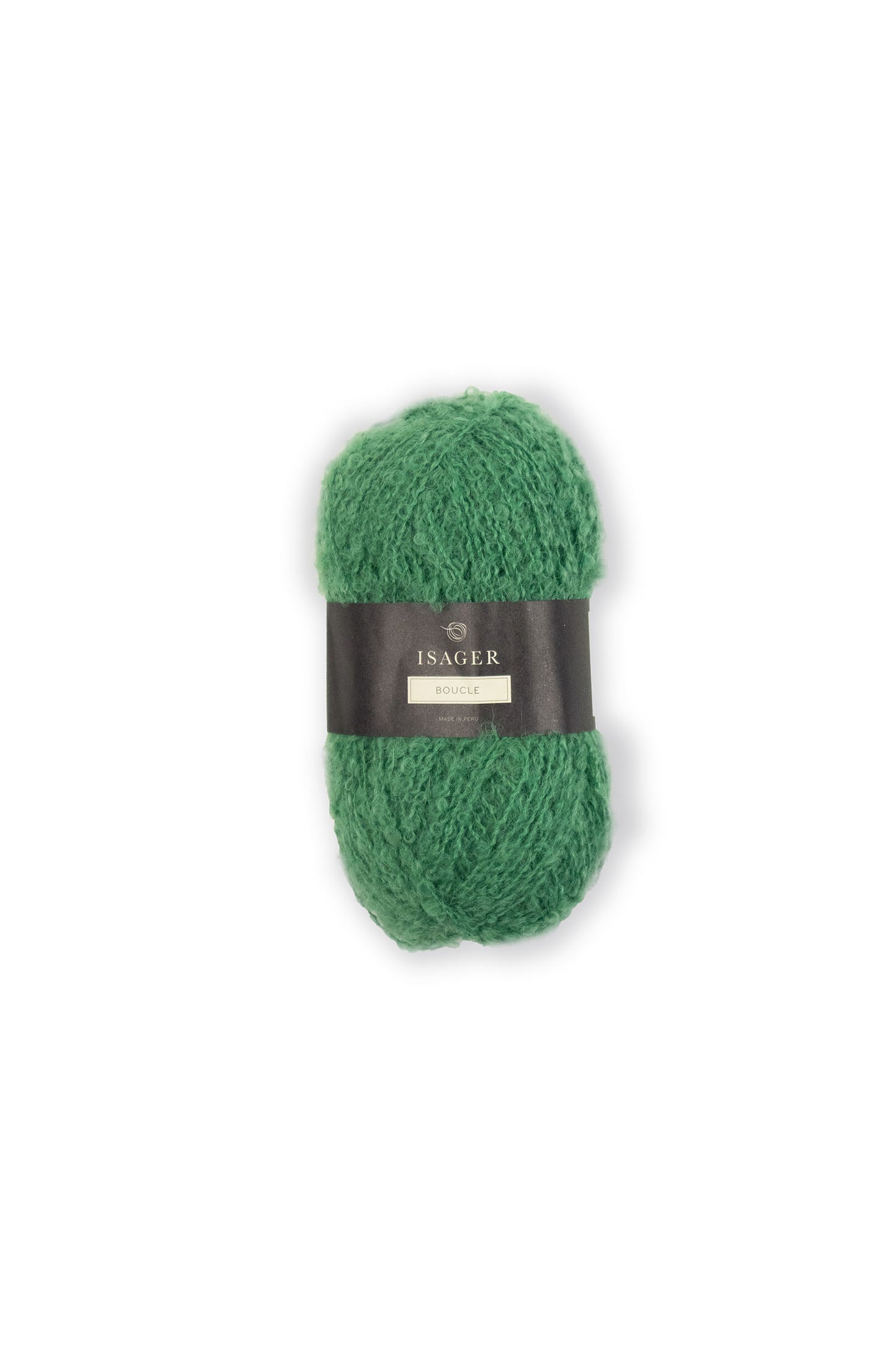 Kuvassa on Isager Bouclé -lankakerä (yarn) sävyssä 56.