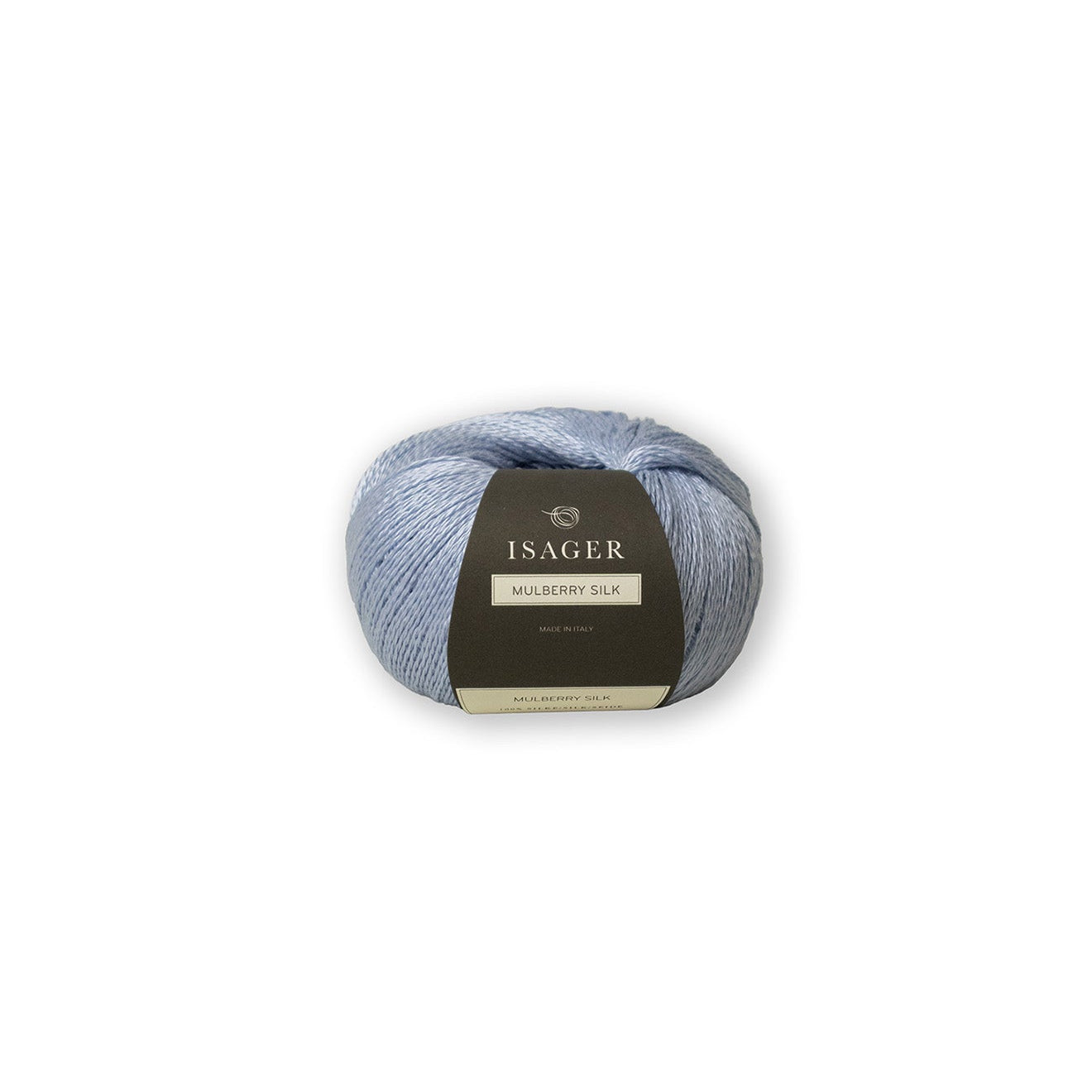 Kuvassa on Isager Mulberry Silk -lanka värissä Frost.