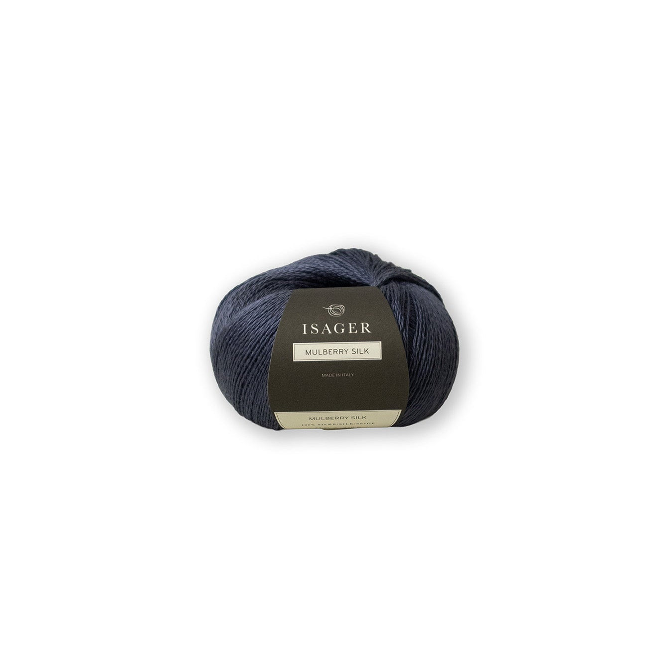 Kuvassa on Isager Mulberry Silk -lanka värissä Granite.