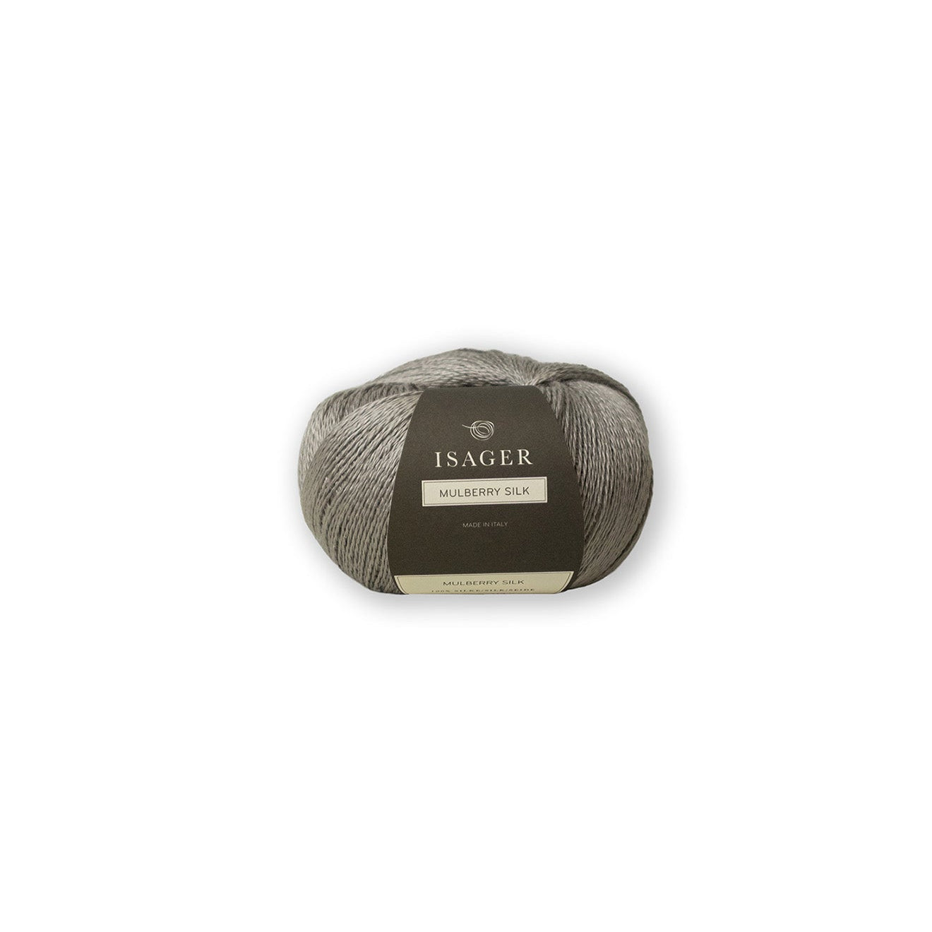 Kuvassa on Isager Mulberry Silk -lanka värissä Sage.