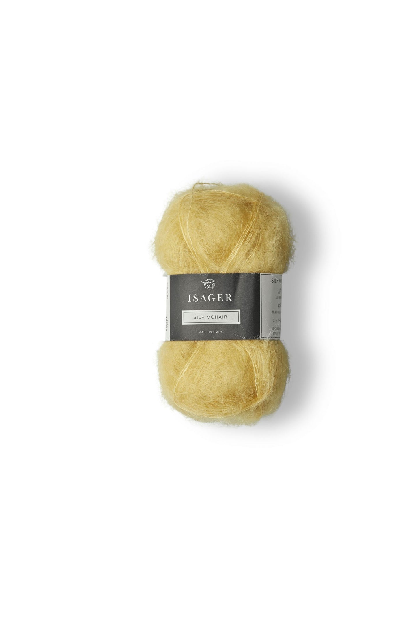 Kuvassa on Isager Silk Mohair -lanka (yarn) värissä 59.