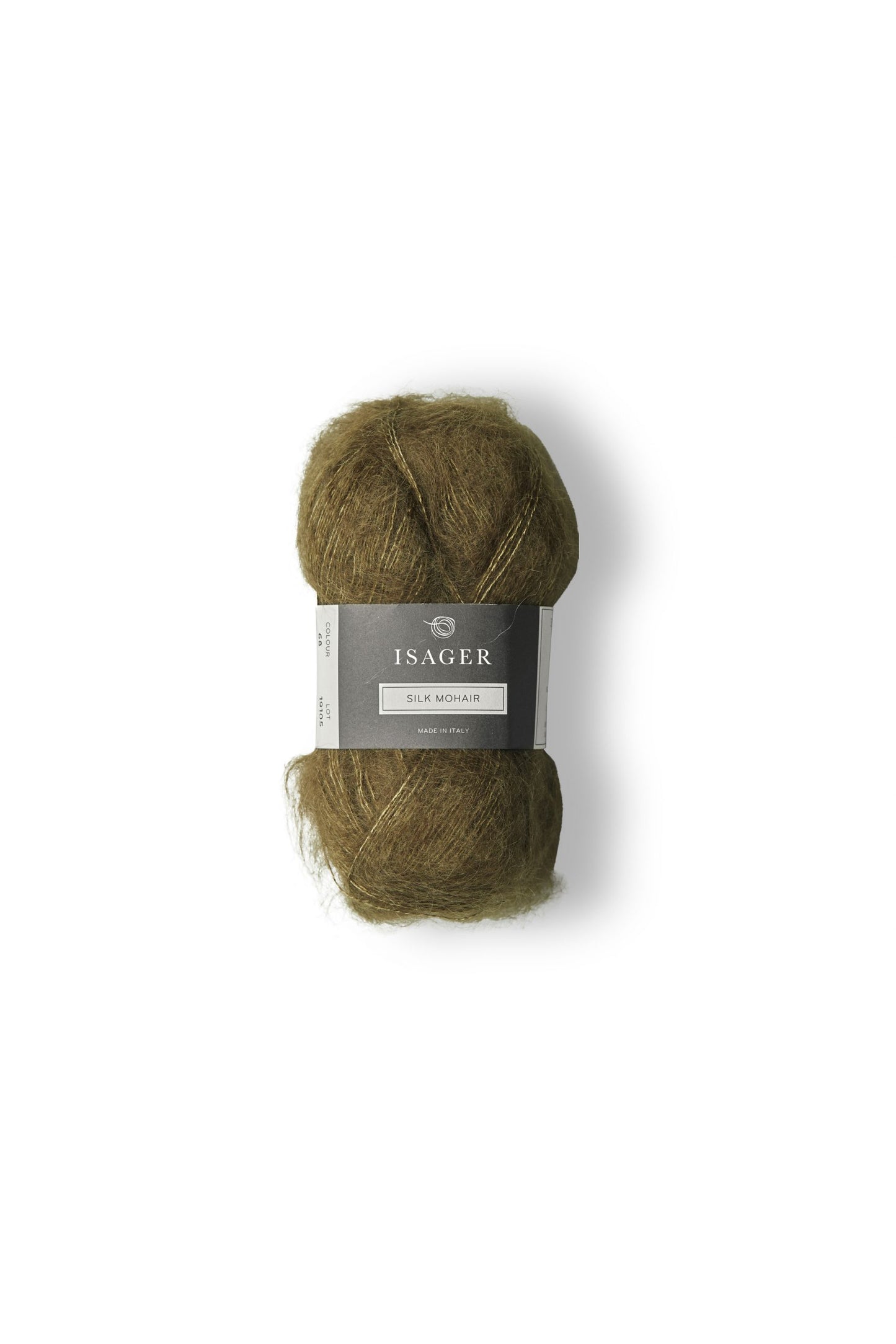 Kuvassa on Isager Silk Mohair -lanka (yarn) värissä 68.