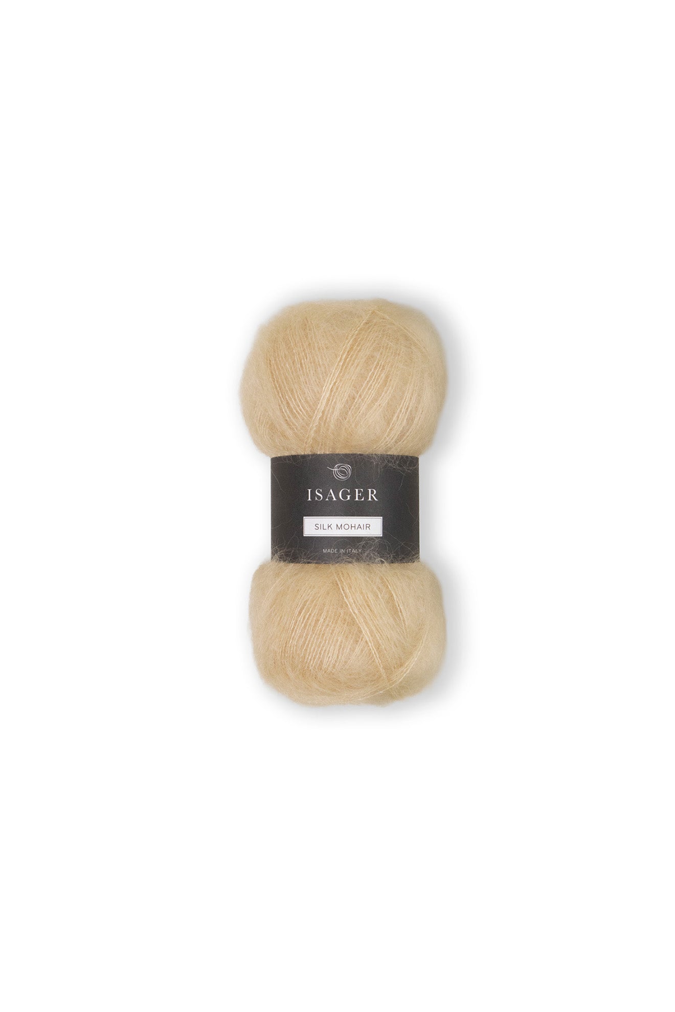 Kuvassa on Isager Silk Mohair -lanka (yarn) värissä 58 RMS.