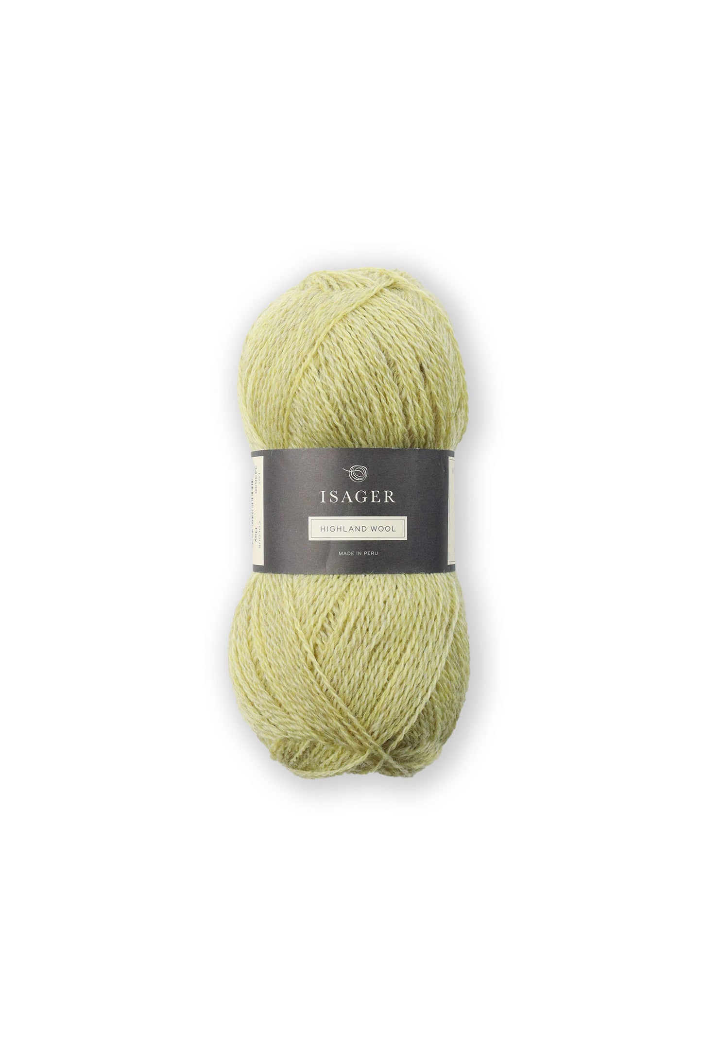 Kuvassa on Isager Highland wool -lankakerä värissä Hay.