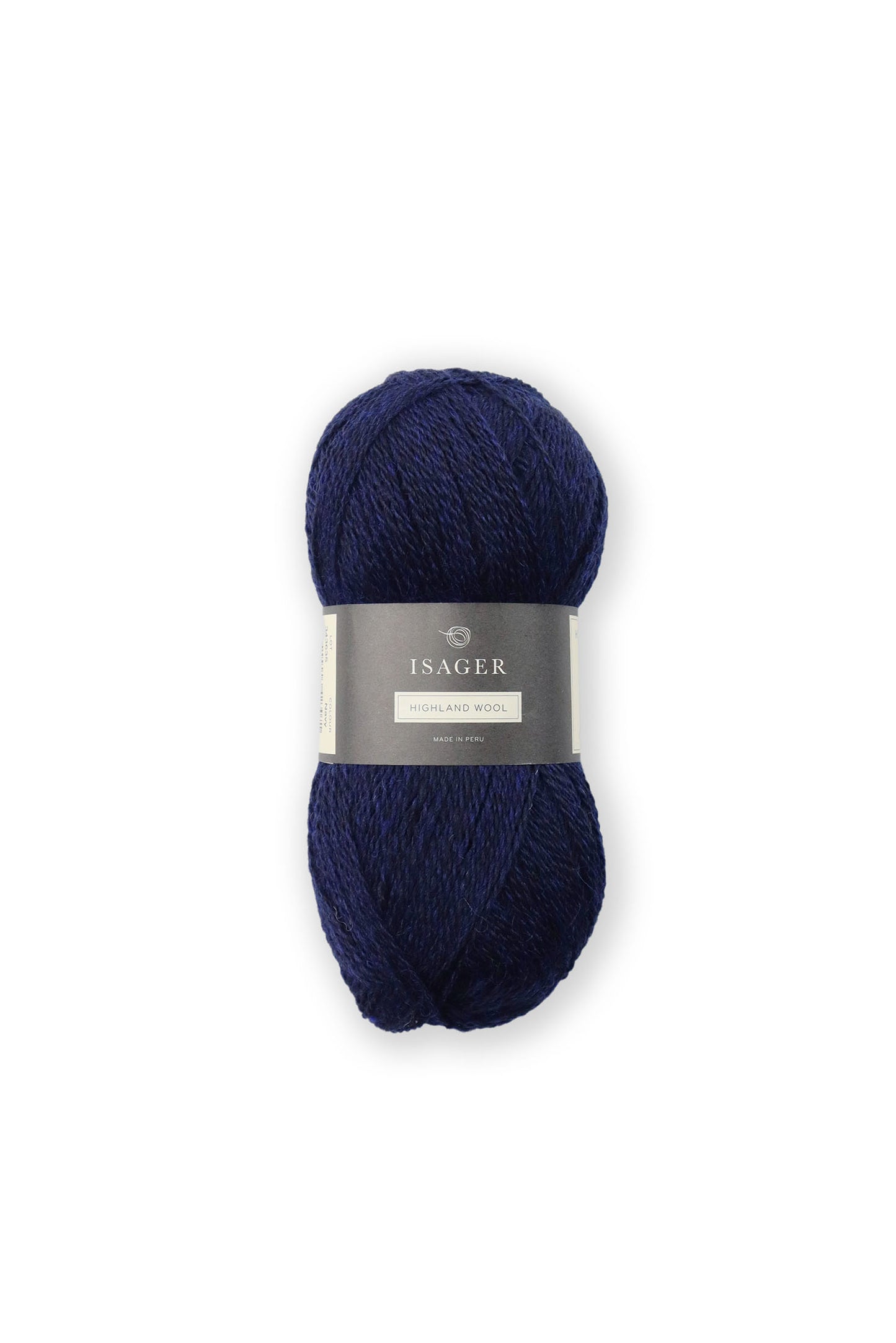 Kuvassa on Isager Highland wool -lankakerä värissä Navy.