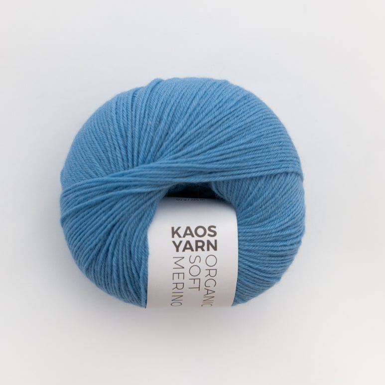 Kuvassa on KAOS YARN Organic Soft Merino -lanka värissä Kind.