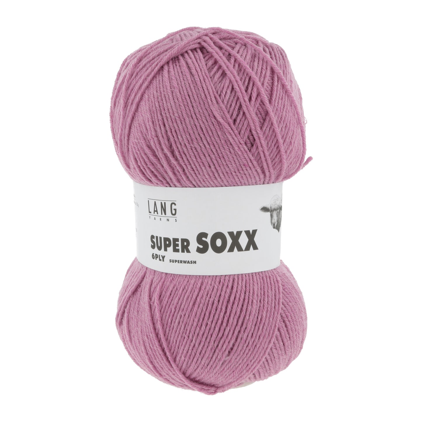 Kuvassa on Lang Yarns Super Soxx 6 ply -sukkalanka värissä aniliini.