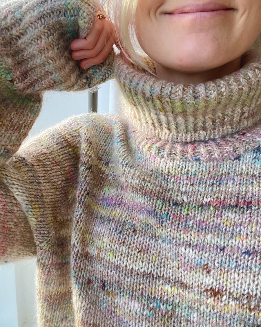 Kuvassa on PetiteKnit Terrazzo Sweater -neuleohje (pattern).