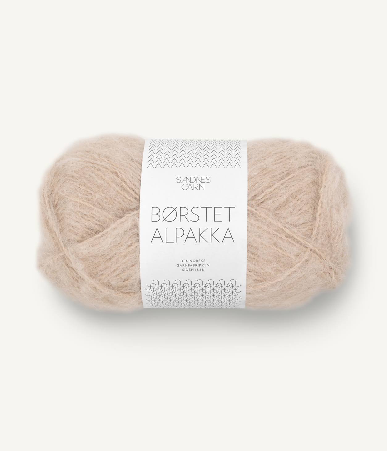Kuvassa on Sandnes Garn Børstet Alpakka -lanka (yarn) värissä Beige.