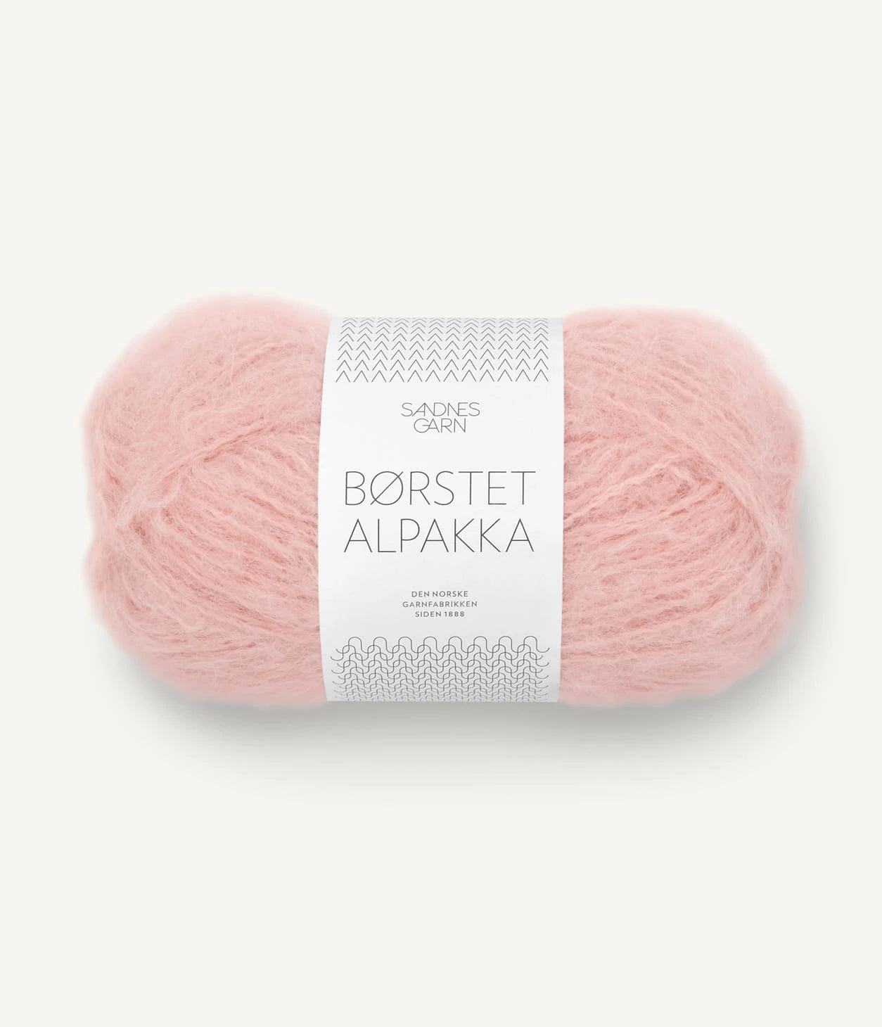 Kuvassa on Sandnes Garn Børstet Alpakka -lanka (yarn) värissä Pudder Rosa.