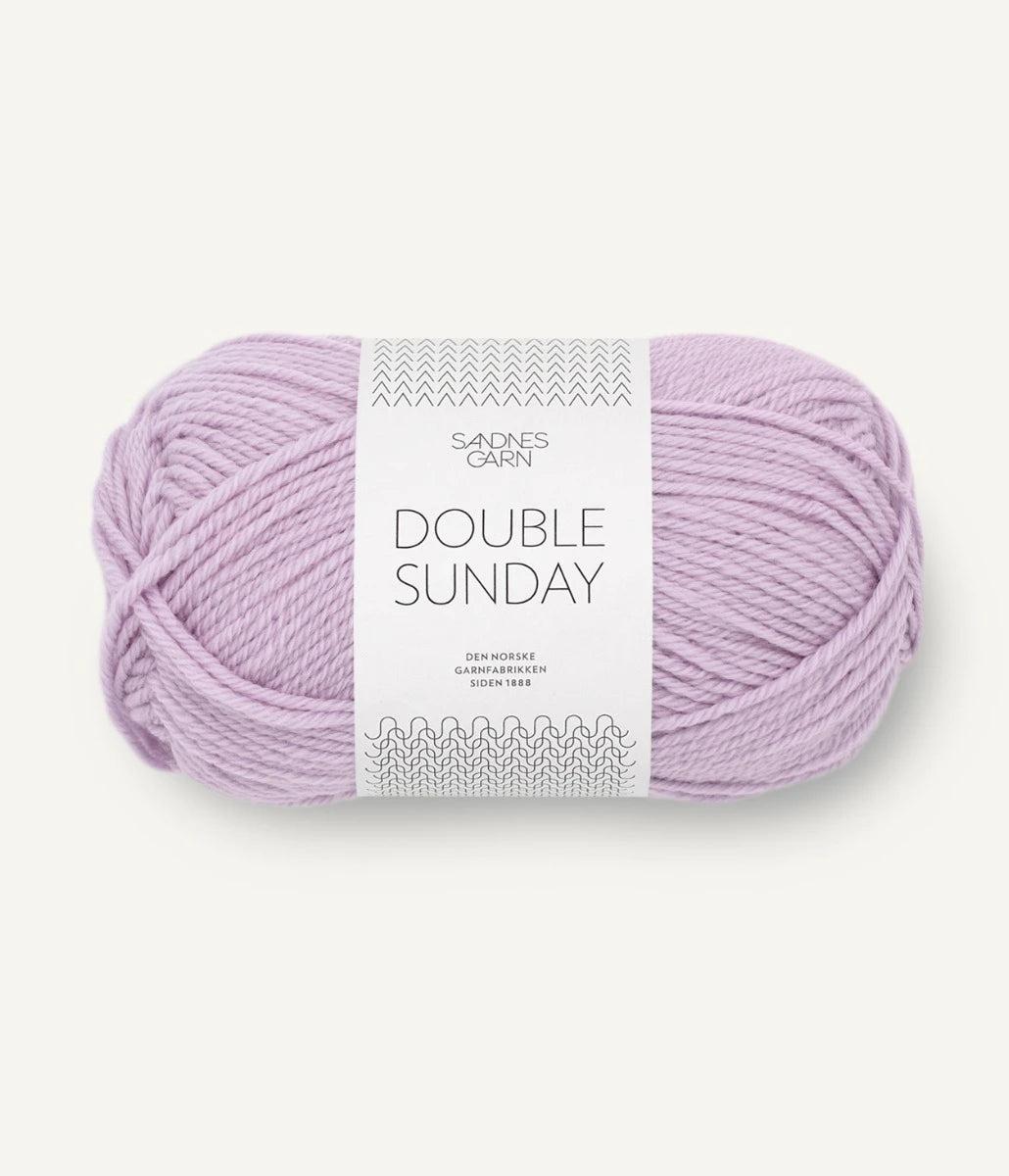 Kuvassa on Sandnes Garn Double Sunday -lanka (yarn) värissä Lilac.