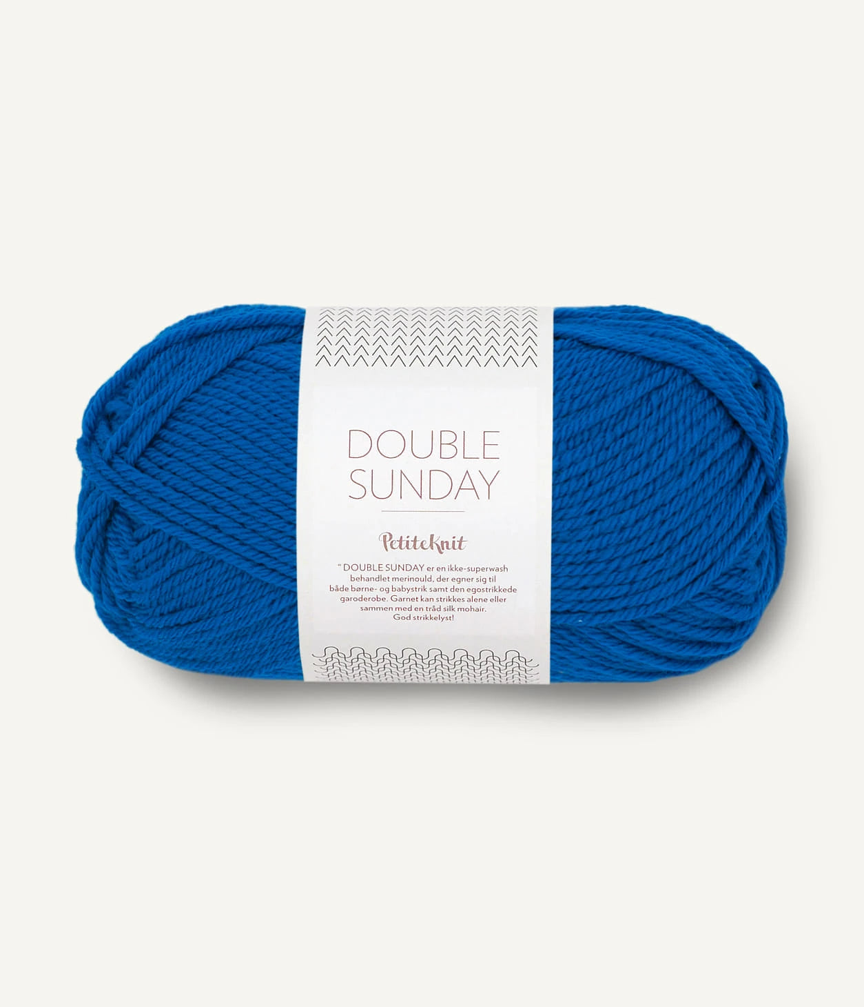 Kuvassa on Sandnes Garn Double Sunday -lanka (yarn) värissä Electric Blue.