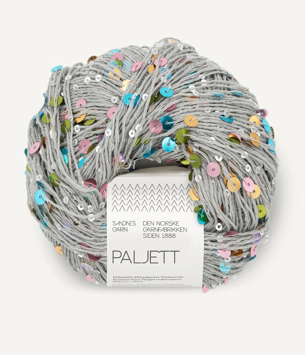 Sandnes Garn Paljett -paljettilanka sävy 1121 Unicorn Twinkle