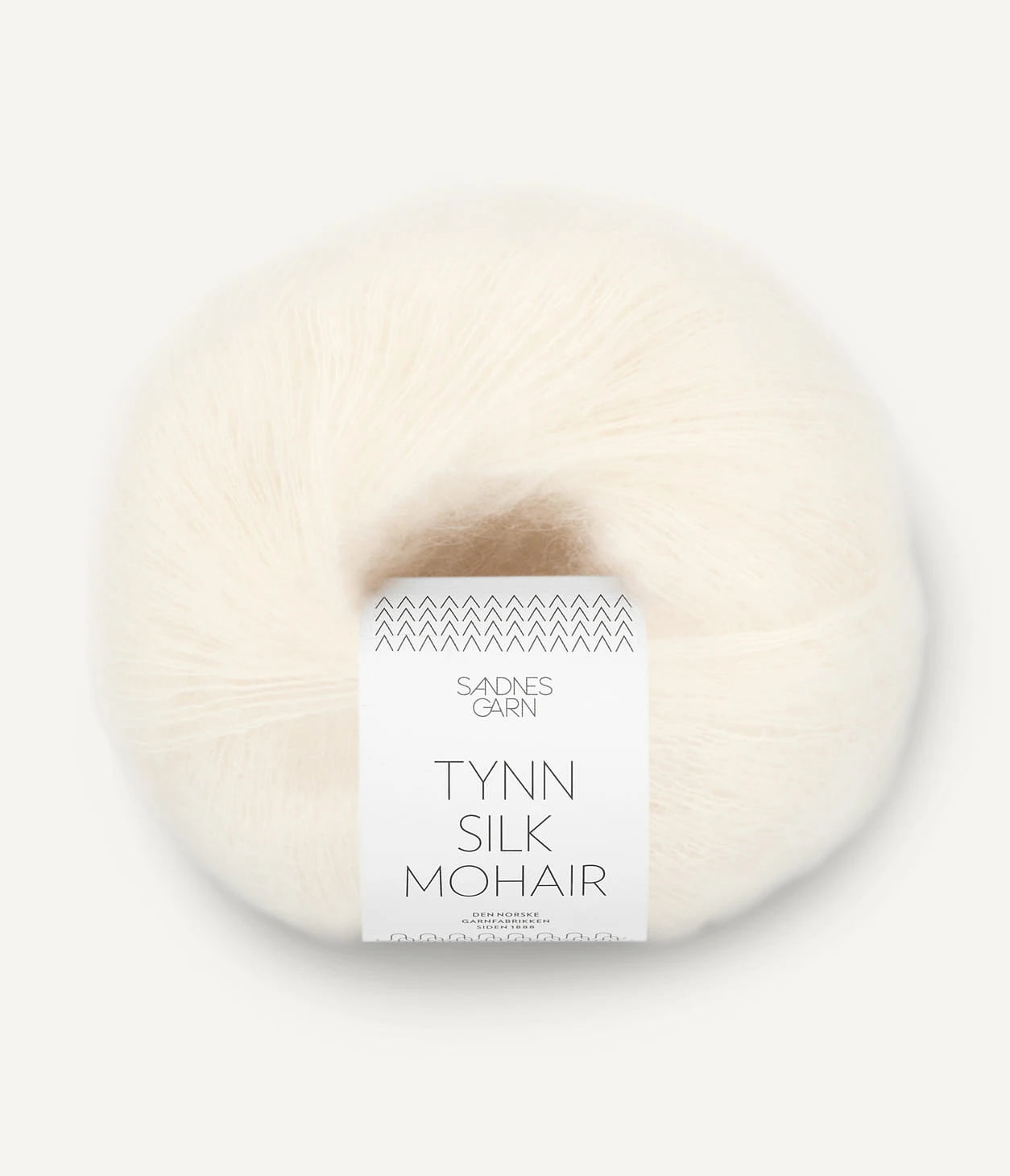 Kuvassa on Sandnes Garn Tynn Silk Mohair -lanka (yarn) värissä Natur.