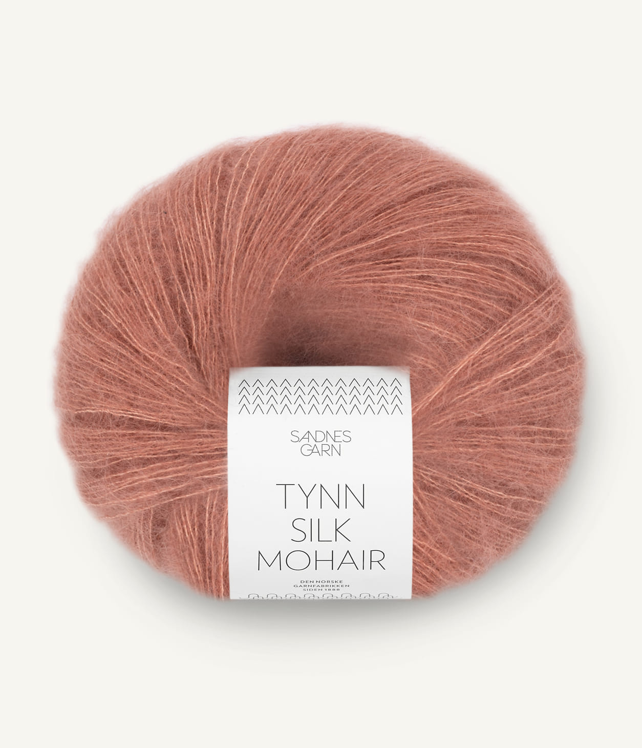 Kuvassa on Sandnes Garn Tynn Silk Mohair -lanka (yarn) värissä Plommerosa.