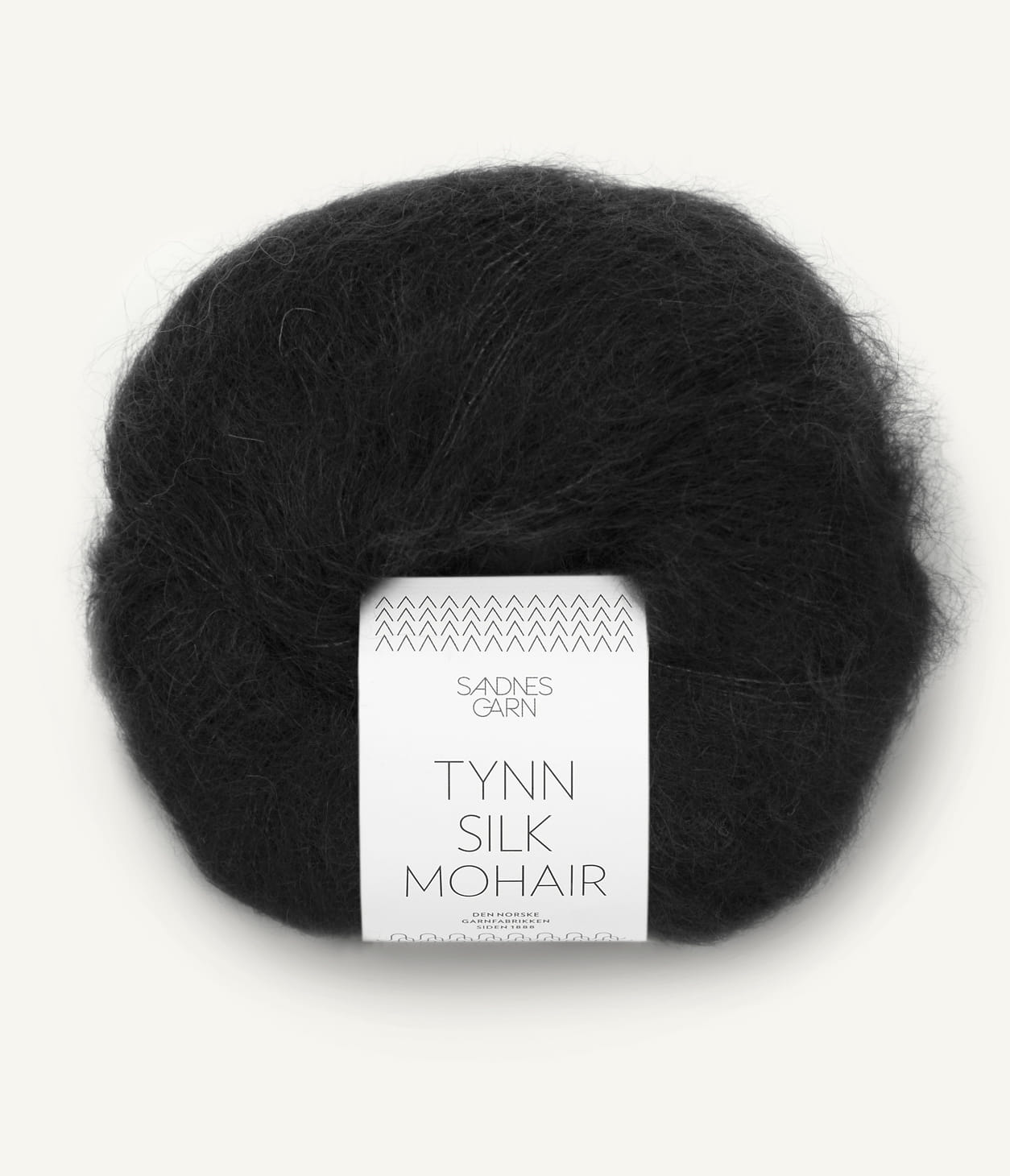 Kuvassa on Sandnes Garn Tynn Silk Mohair -lanka (yarn) värissä Svart.