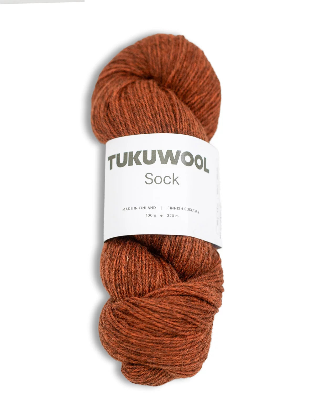 Kuvassa on TukuWool Sock -sukkalanka värissä Repo.