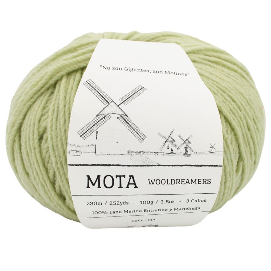 Kuvassa on Wool Dreamers Mota -lanka (yarn) värissä 114.