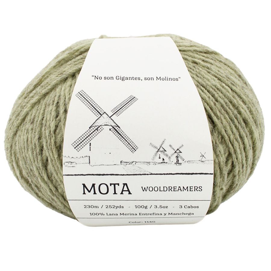 Kuvassa on Wool Dreamers Mota -lanka (yarn) värissä 114.