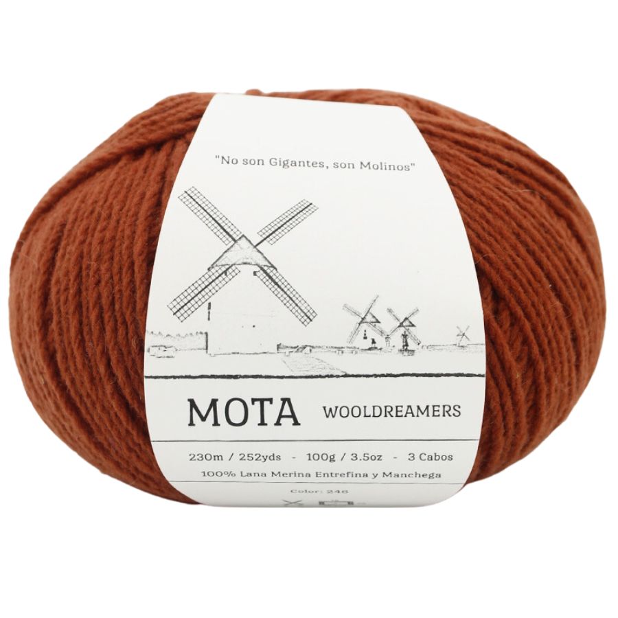 Kuvassa on Wool Dreamers Mota -lanka (yarn) värissä 246.